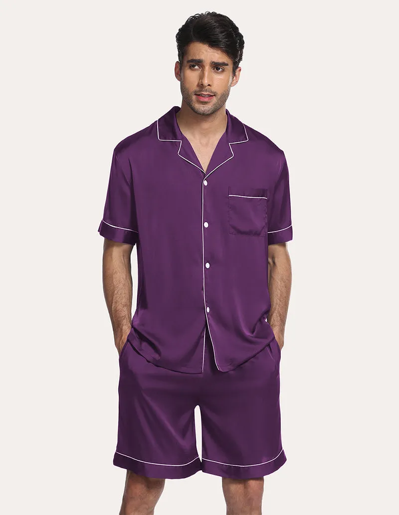 Ekouaer Men Satin Pajama Set (US Only)