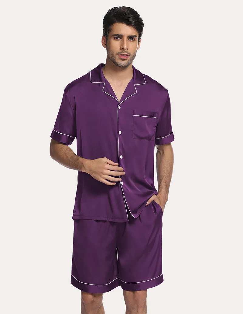 Ekouaer Men Satin Pajama Set (US Only)