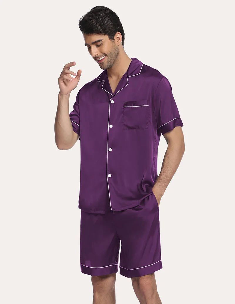 Ekouaer Men Satin Pajama Set (US Only)