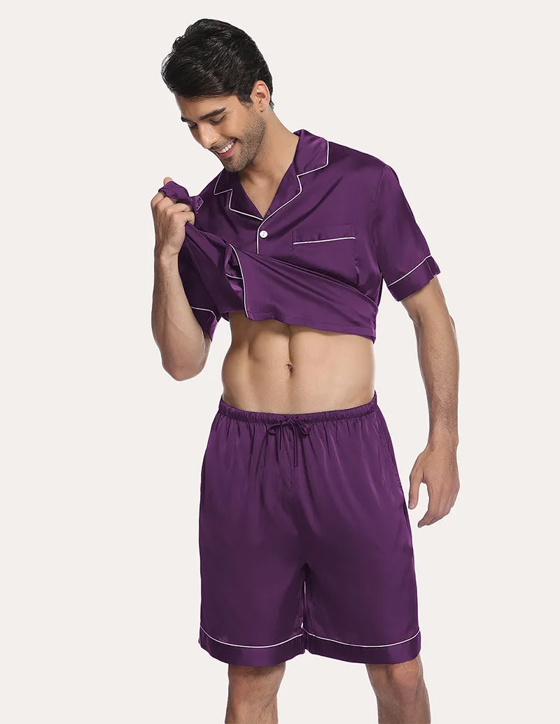 Ekouaer Men Satin Pajama Set (US Only)
