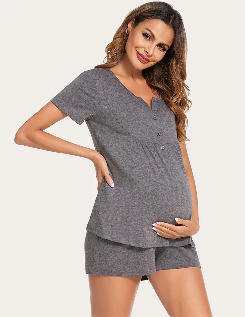 Ekouaer Nursing Maternity Pajamas Set (US Only)