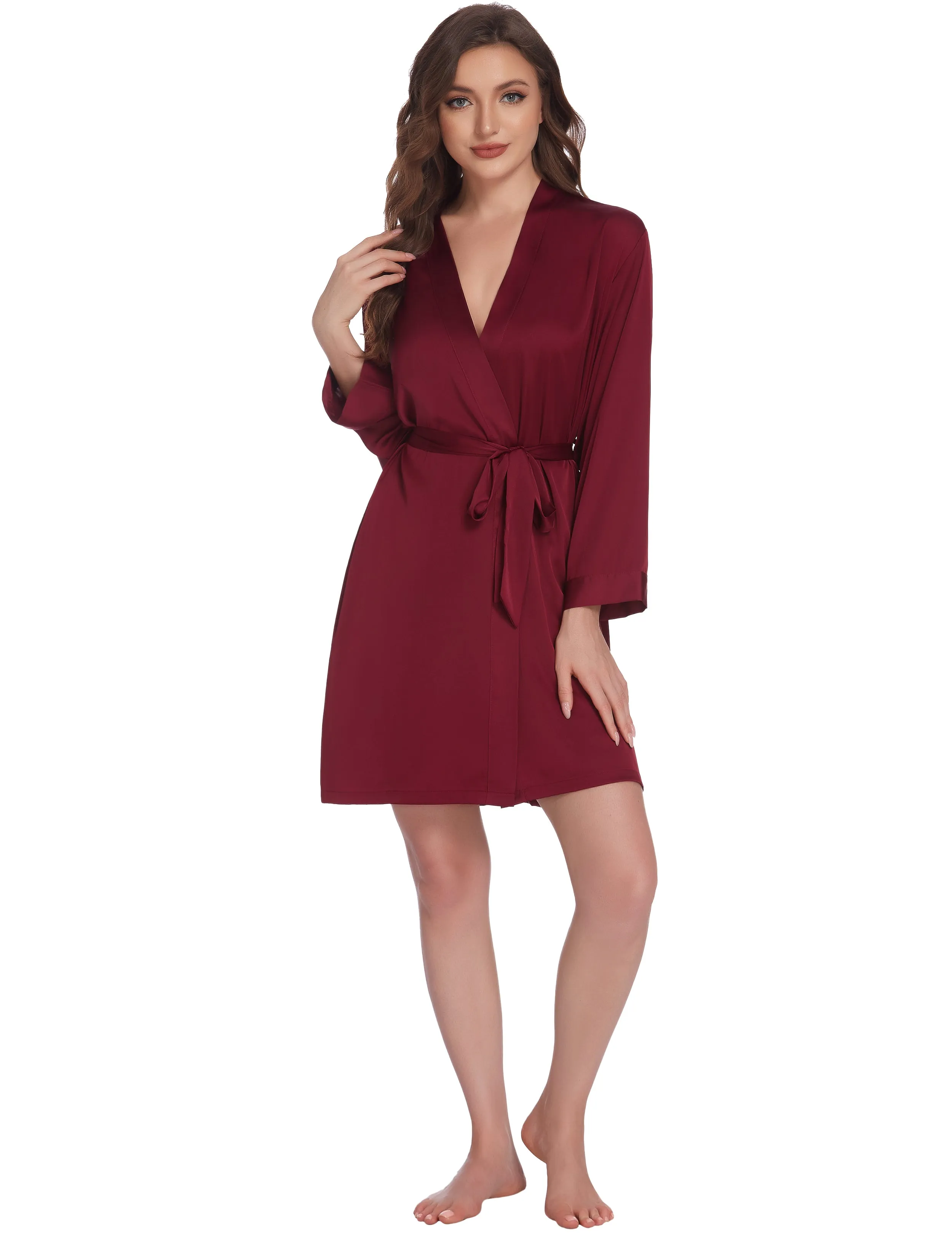 Ekouaer Satin Pajama Set 3Pcs (US Only)