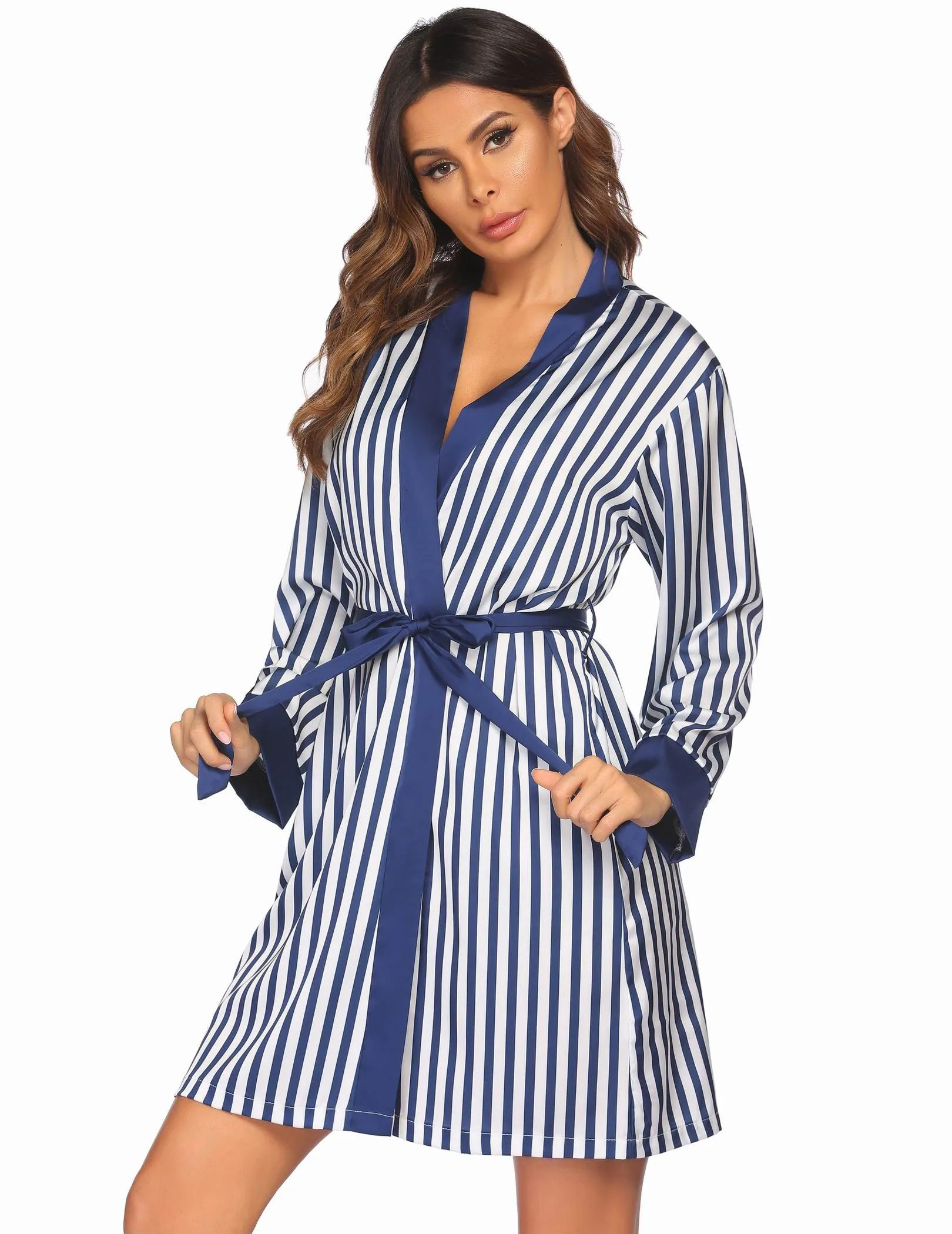 Ekouaer Satin Pajama Set 3Pcs (US Only)
