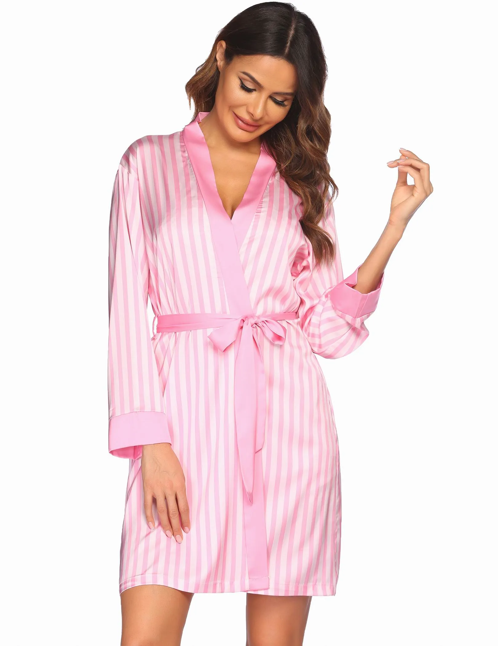 Ekouaer Satin Pajama Set 3Pcs (US Only)