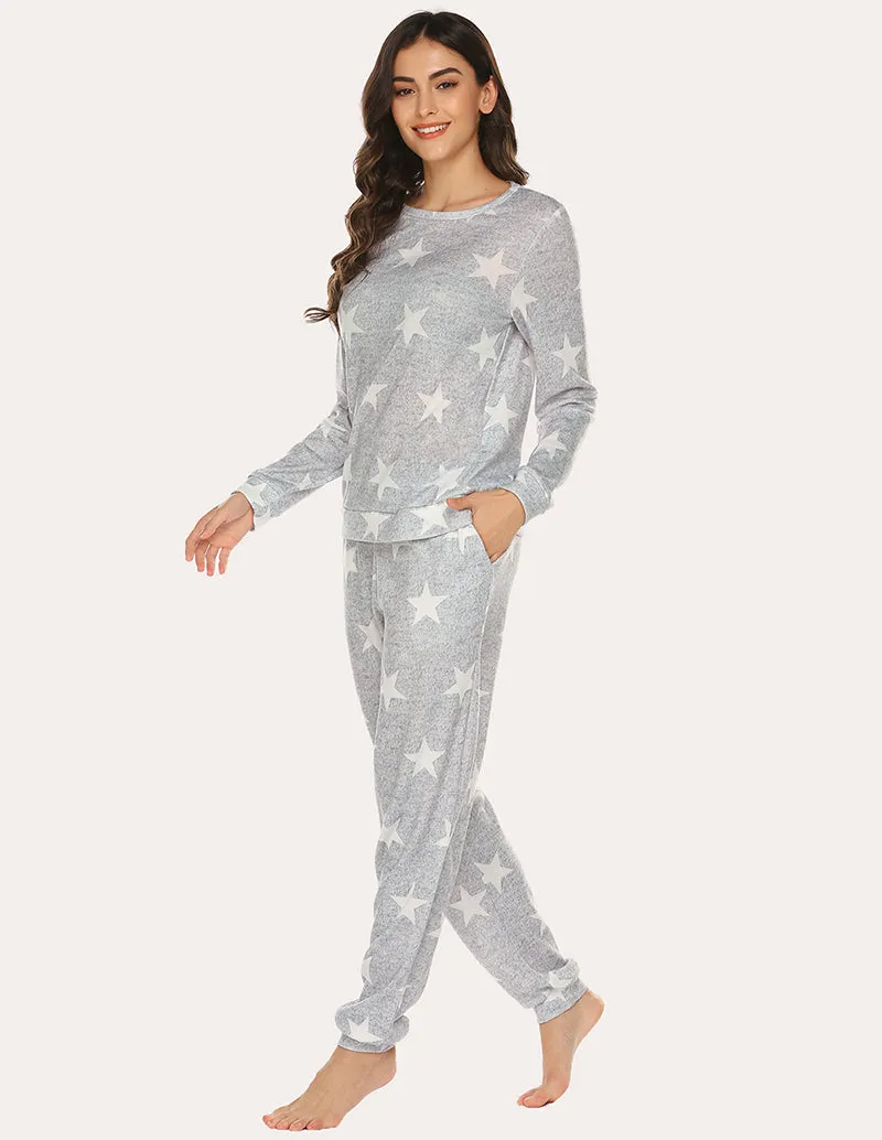Ekouaer Super-Soft Print Pajama Set (US Only)
