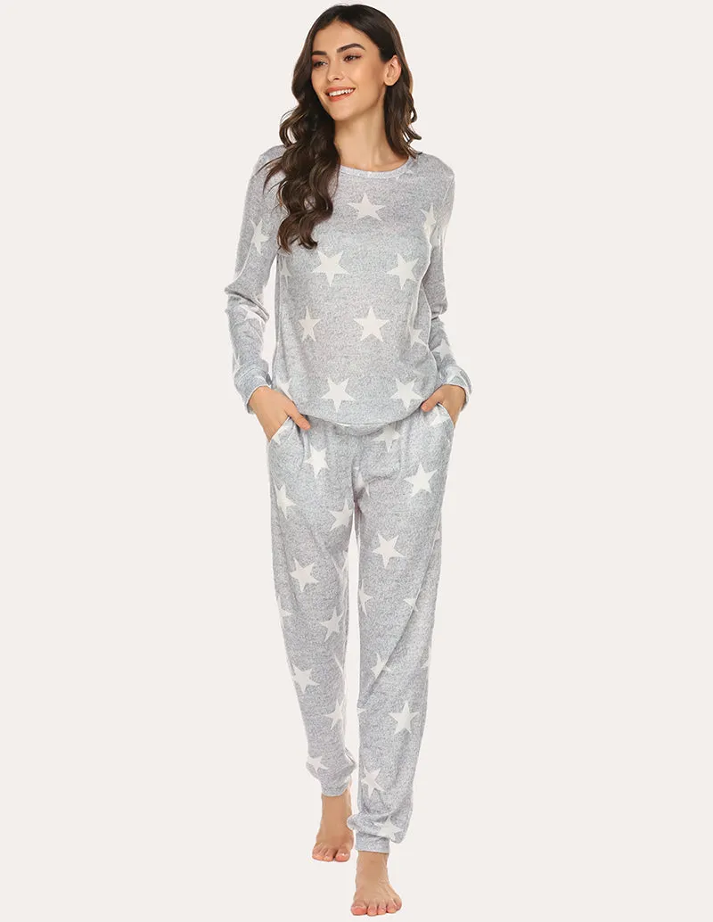 Ekouaer Super-Soft Print Pajama Set (US Only)