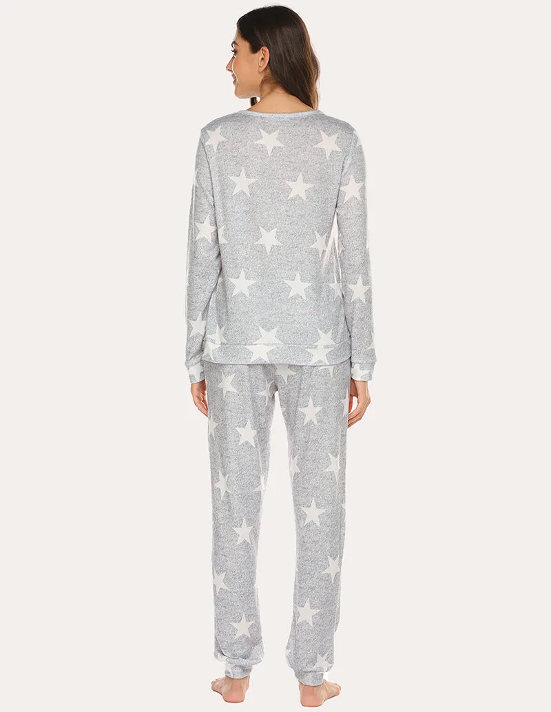 Ekouaer Super-Soft Print Pajama Set (US Only)
