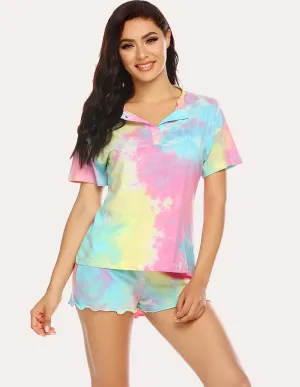 Ekouaer Tie Dye Pajamas Set (US Only)