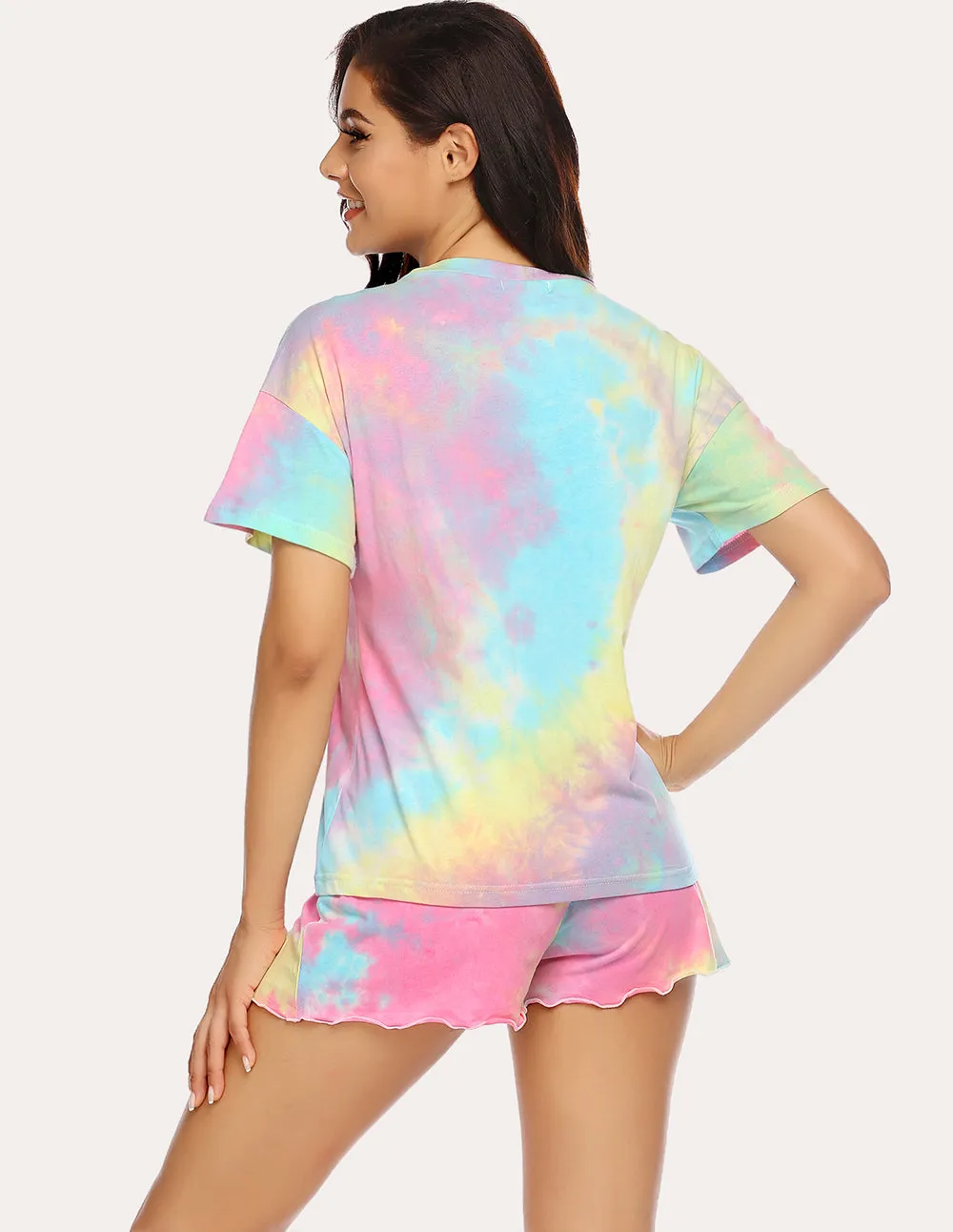 Ekouaer Tie Dye Pajamas Set (US Only)