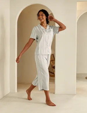 Ekouaer Women Silk Satin Pajamas Button Down Lounge Sets (US Only)