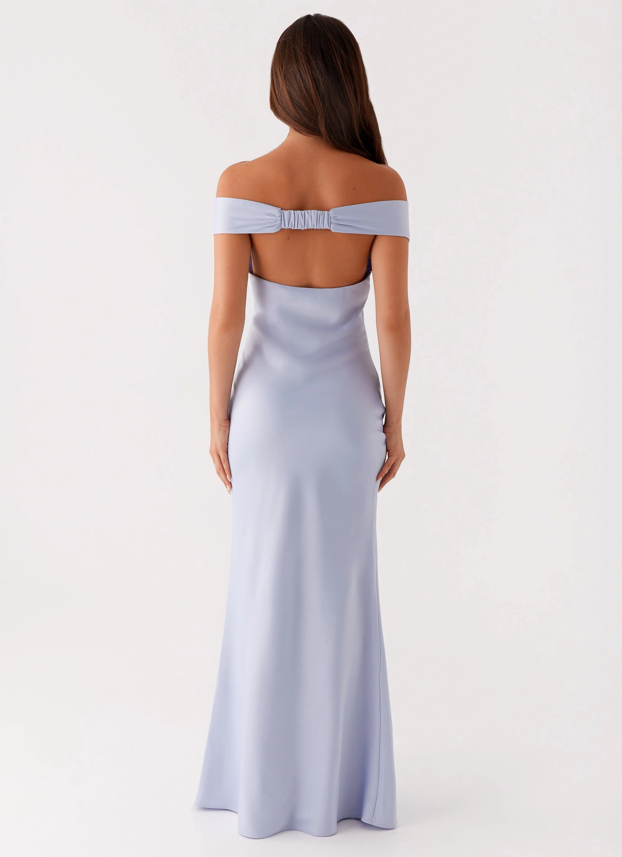 Light Silhouette Comfortable Style Jenner Maxi Dress - Blue