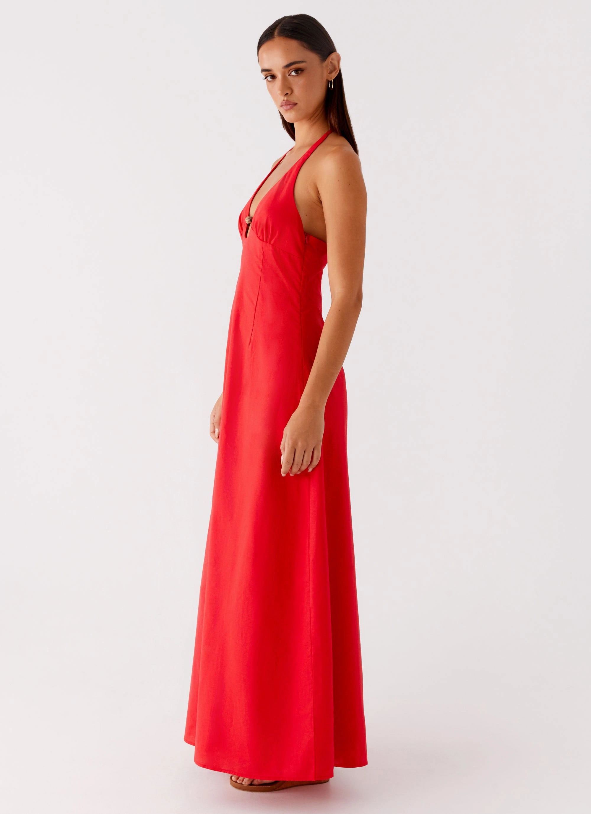 Zana Maxi Dress - Red Flow Line