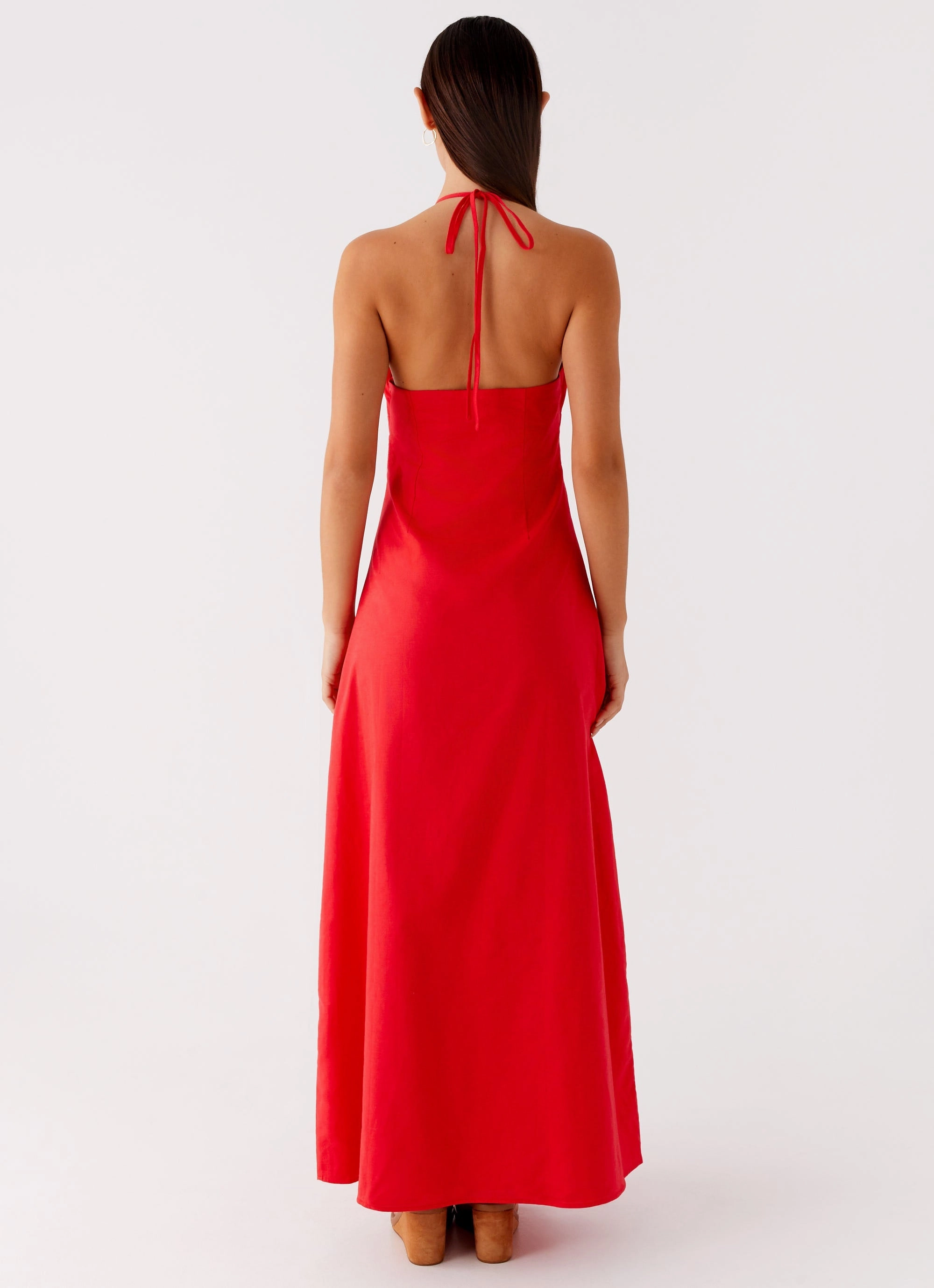 Zana Maxi Dress - Red Elegant Piece Holiday Wear