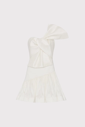 Flow Sleeve Lightweight warm-weather dress Harley Bow Taffeta Mini Dress
