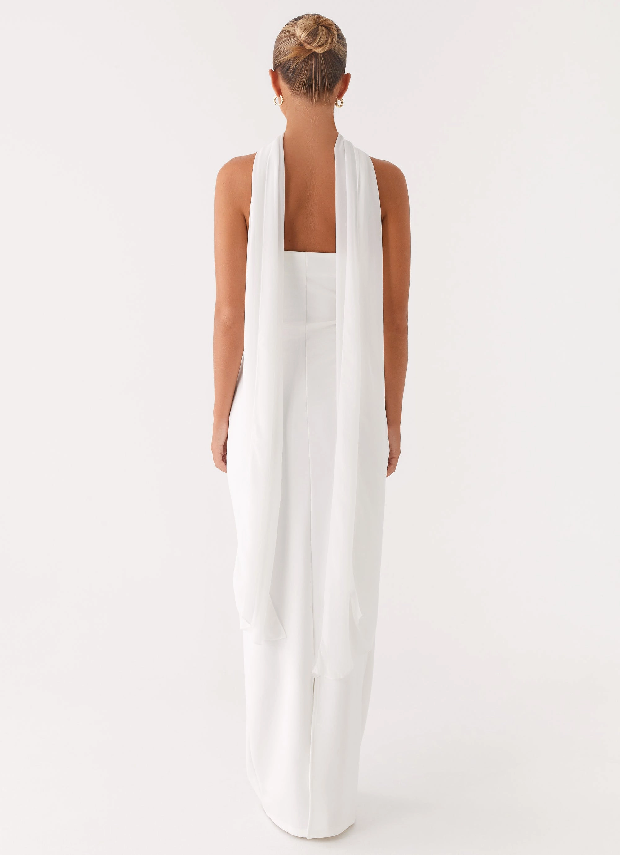 Libra Maxi Dress - White Dreamy Motion
