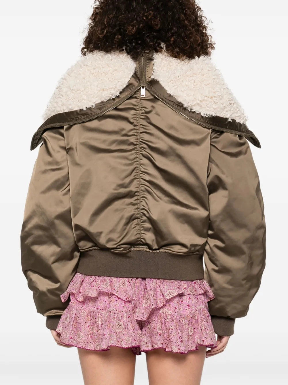 Anti Static Material Share Elisa Coat in Khaki