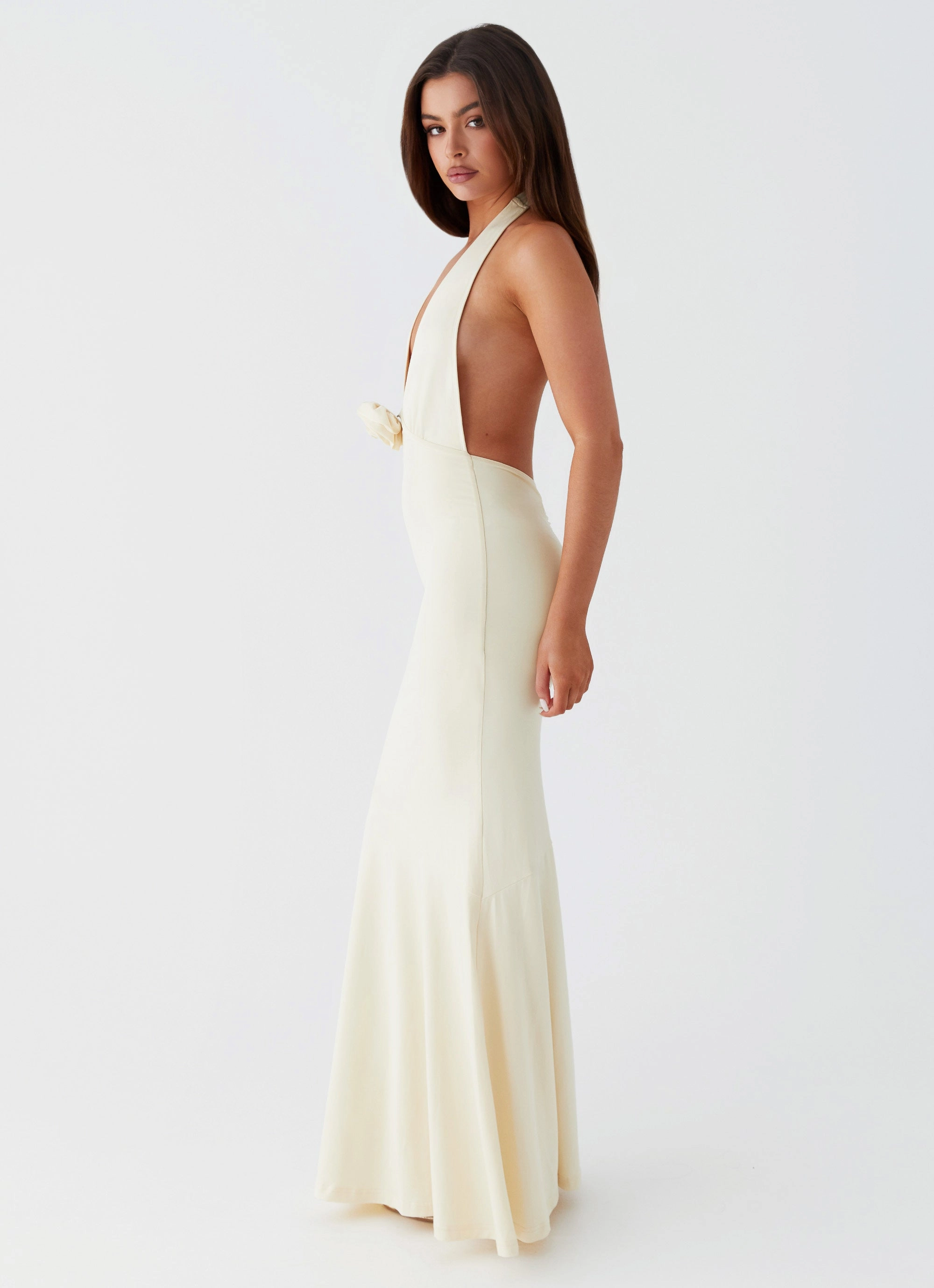 Relaxed day dress Youthful Mood Eliza Rose Maxi Dress - Yellow