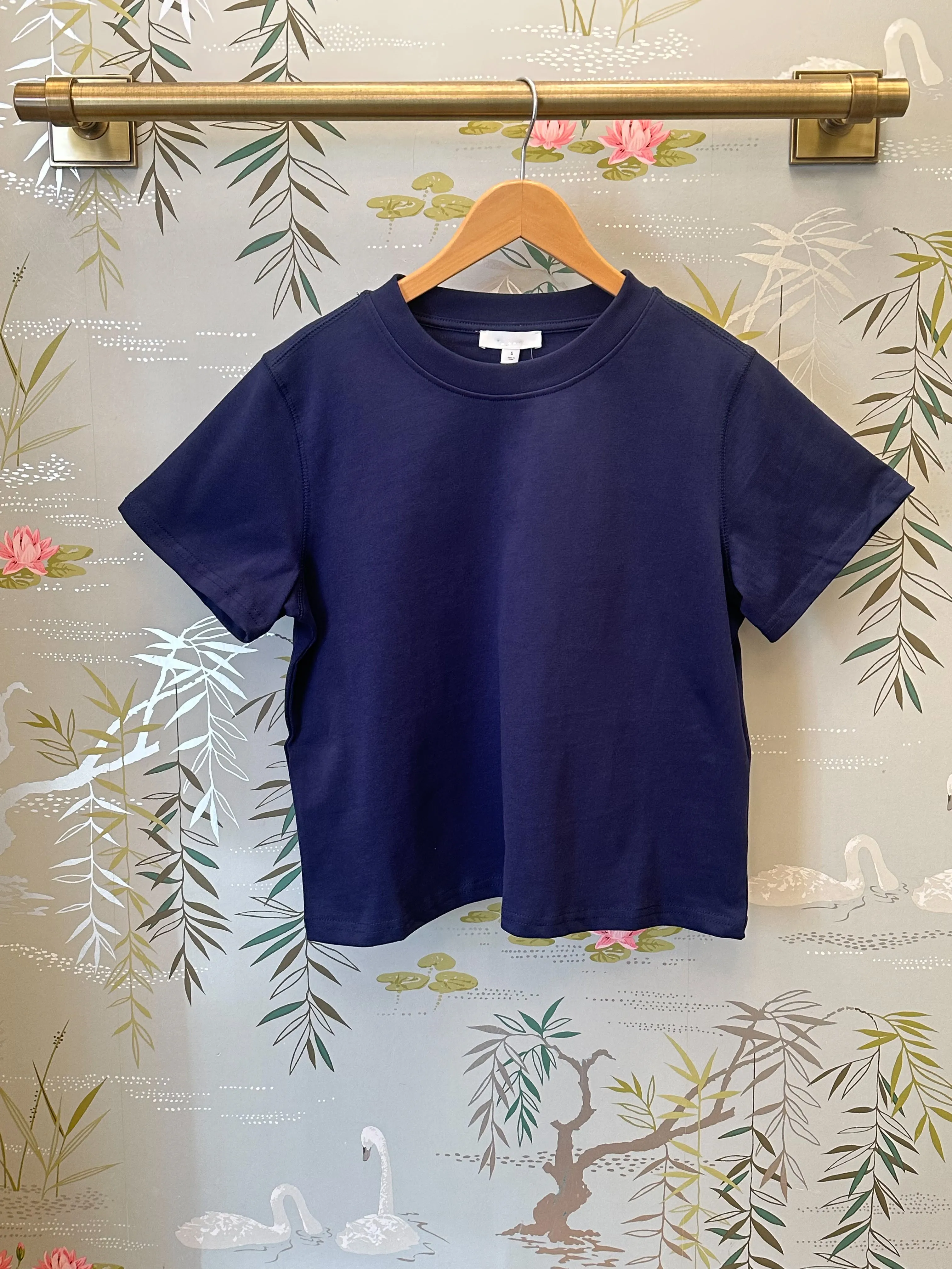 Elliot Tee - Navy Reinforced Hems MicrofiberTech