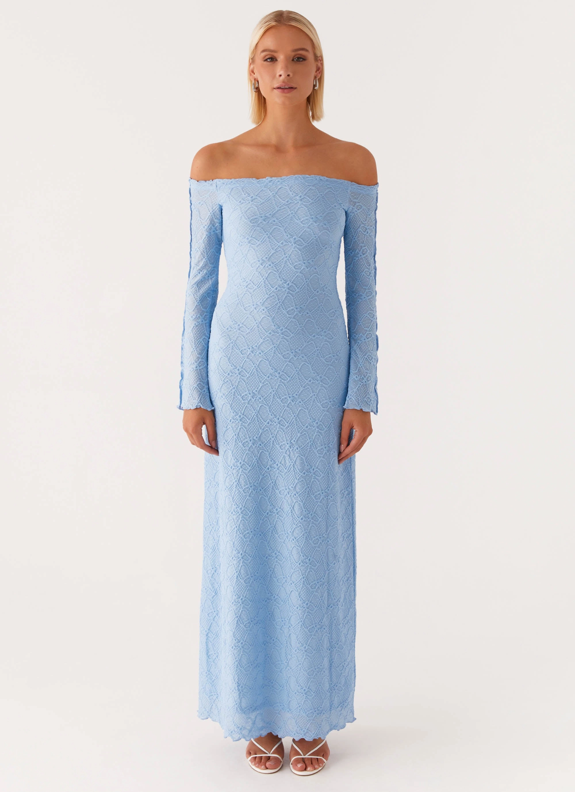 Elouera Maxi Dress - Baby Blue Neutral Finish Light And Airy
