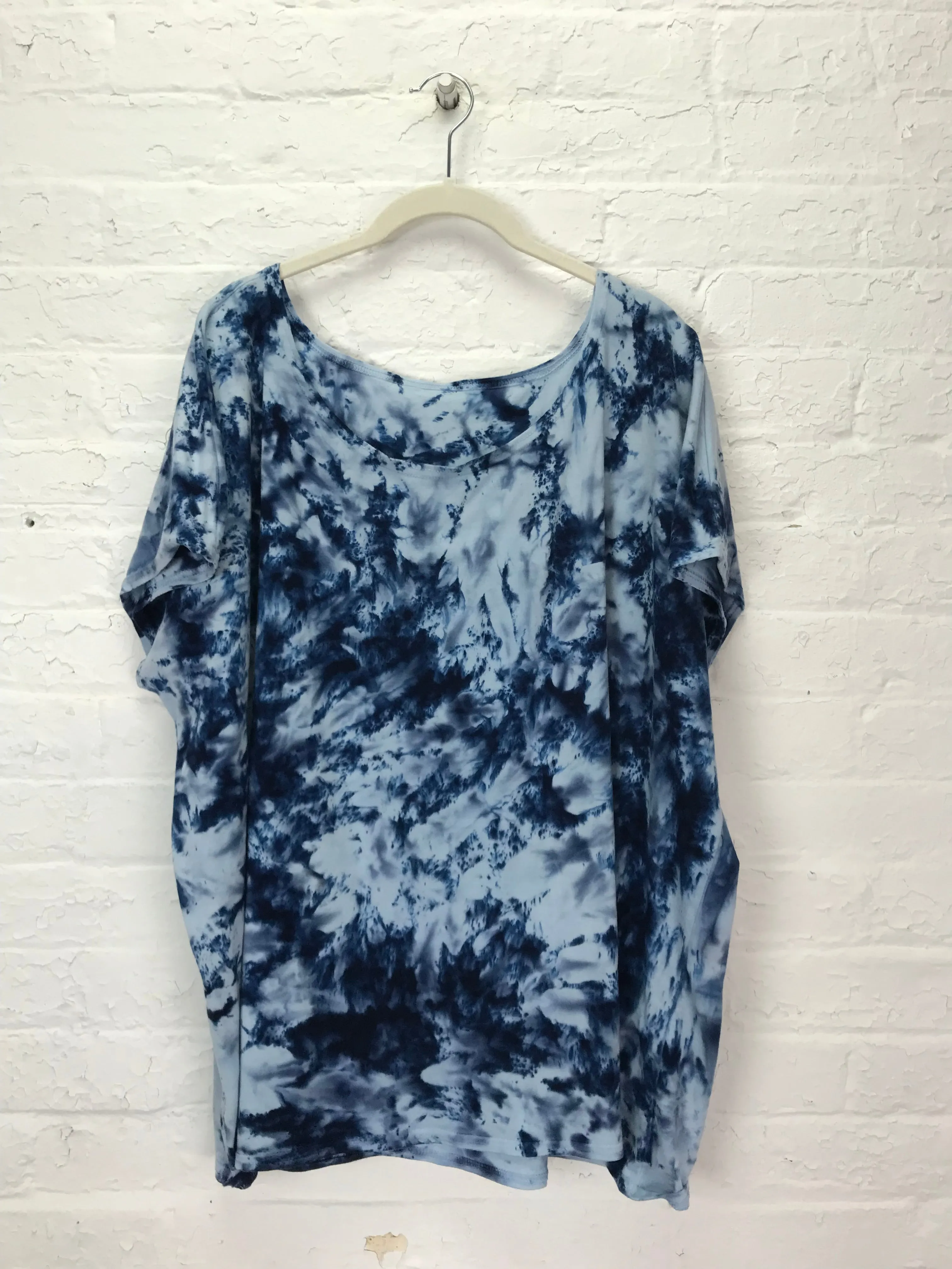 Elsie Top in Electric Denim Sparkle