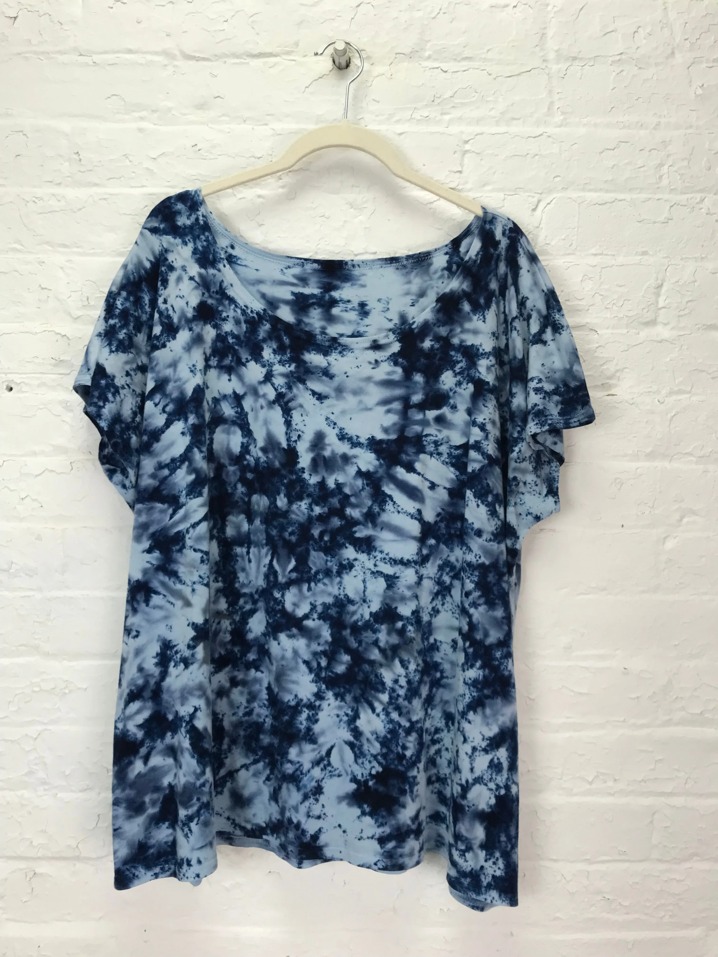 Elsie Top in Electric Denim Sparkle