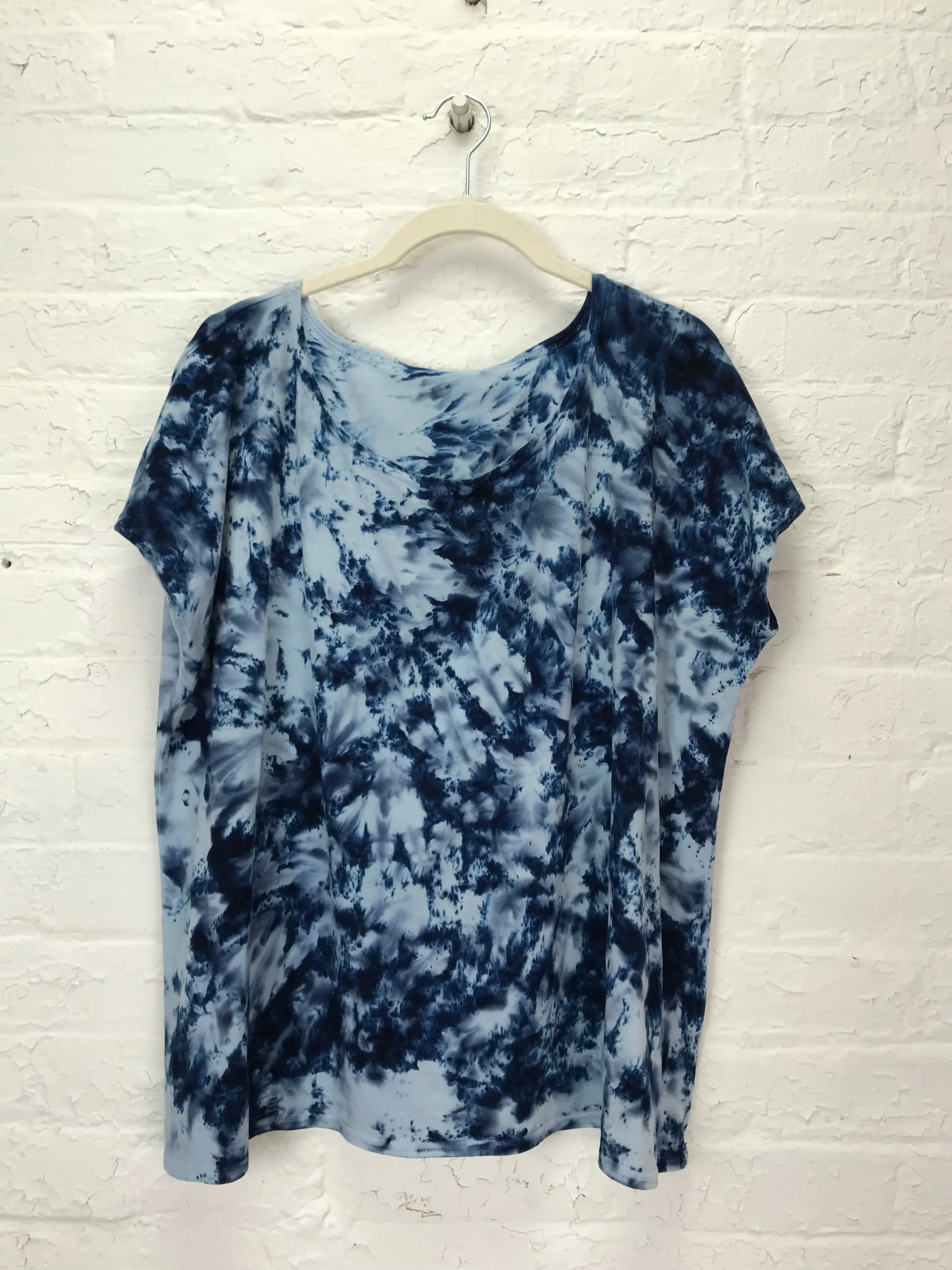 Elsie Top in Electric Denim Sparkle