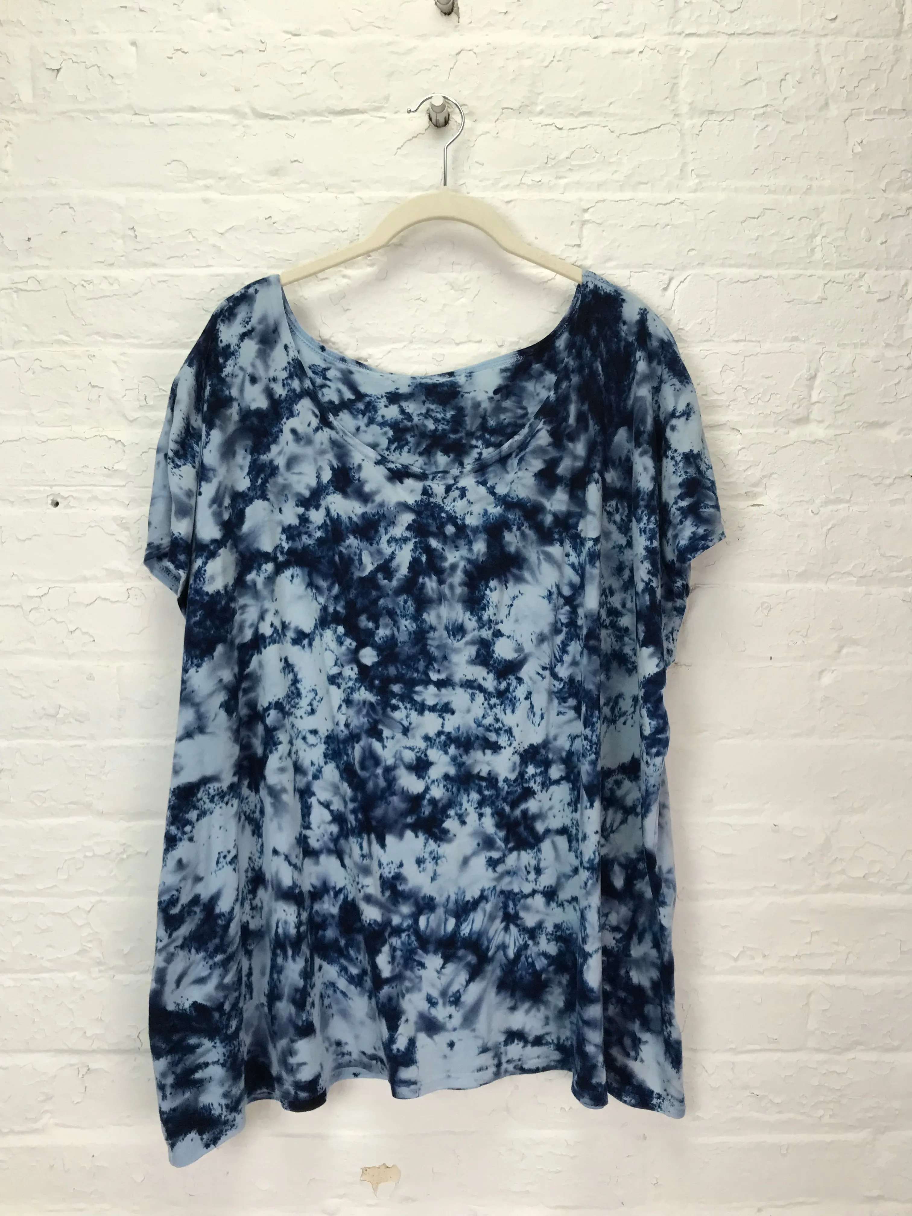 Elsie Top in Electric Denim Sparkle