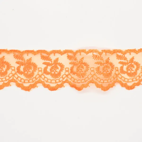 Embroidered Organza Lace Trim-4cm