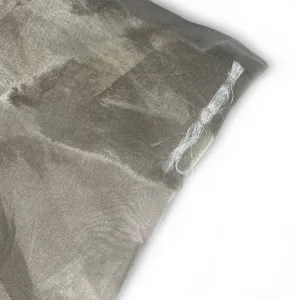 Embroidered Silk Organza - Silver/White