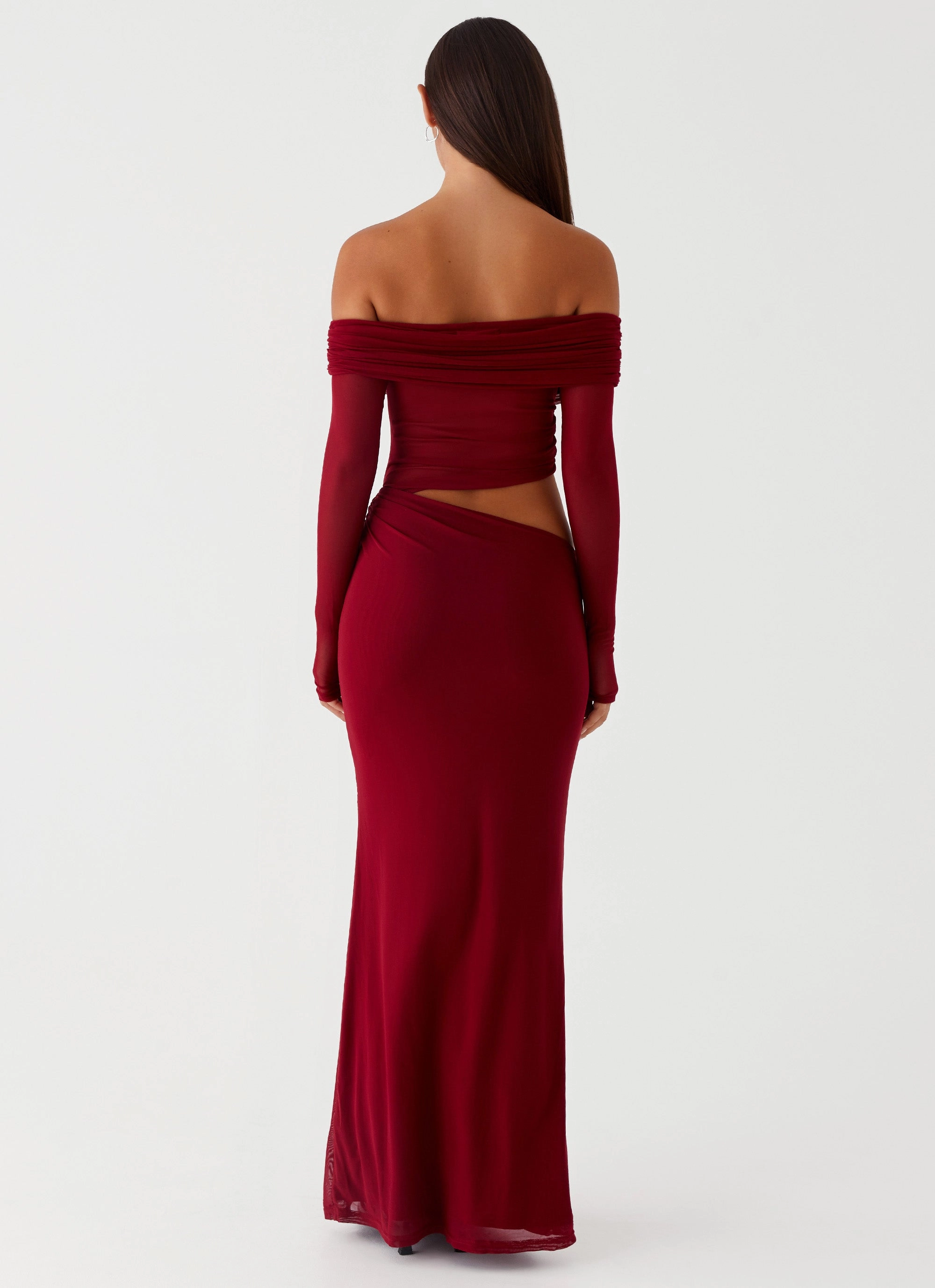 Emery Maxi Dress - Cherry Red Petite-Size