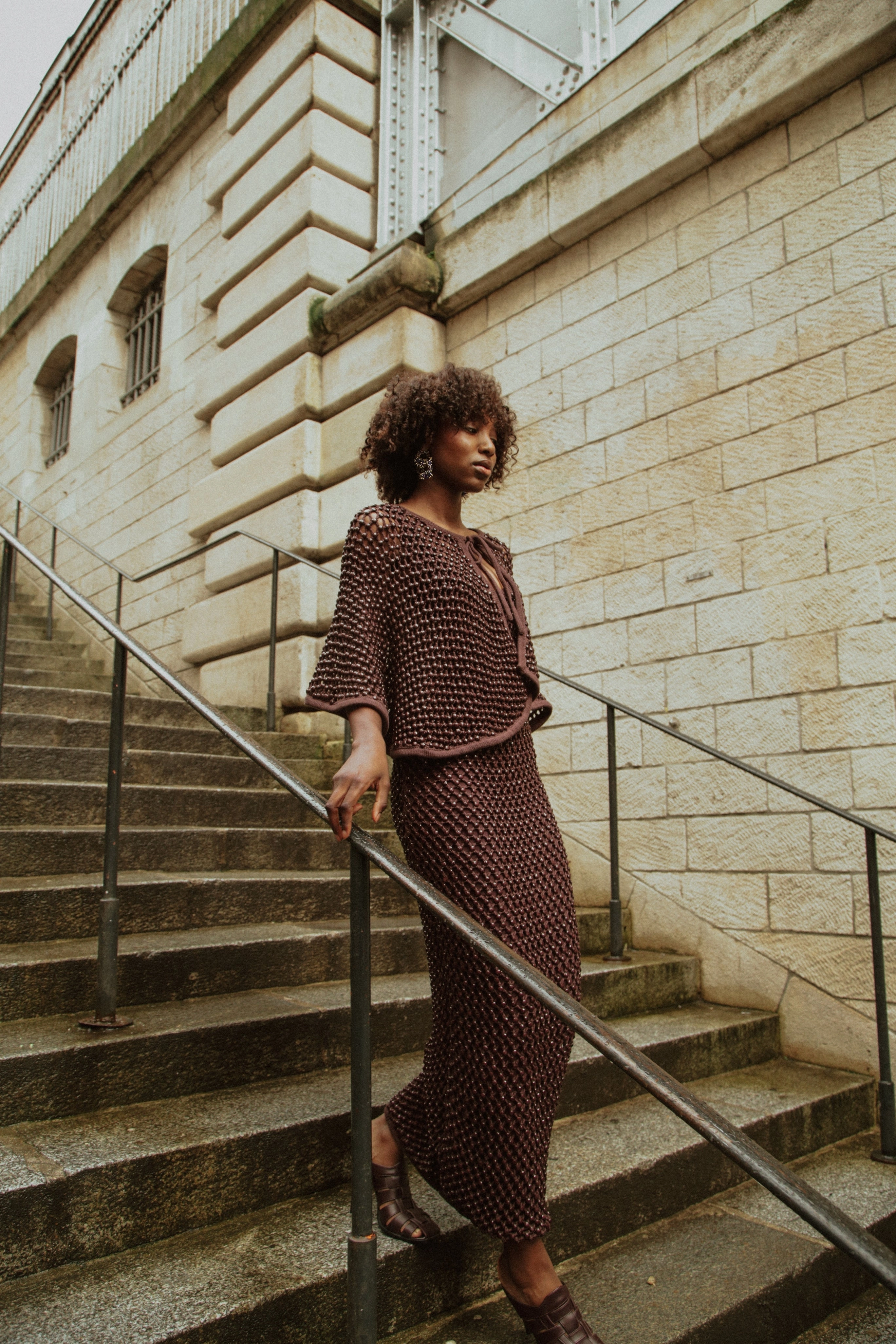 Work Look Soft cotton blend dress Emin Dress