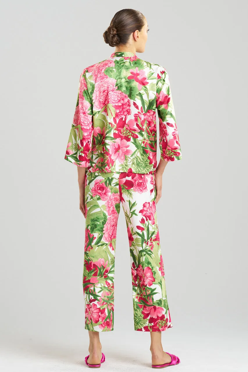 Enchanted Peony Satin Button Down PJ