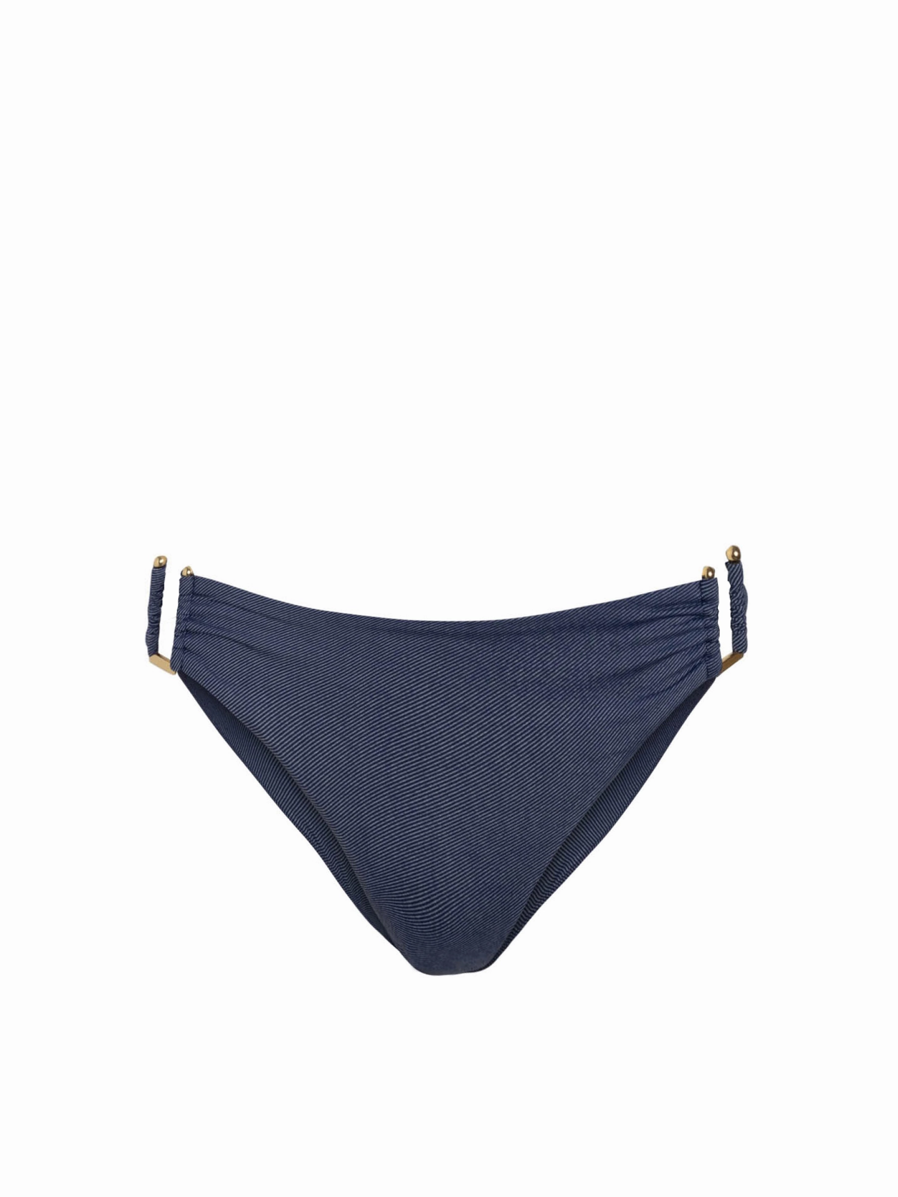 Layla Bottom In Indigo Twill Moisture wicking Stretch Recovery Fabric