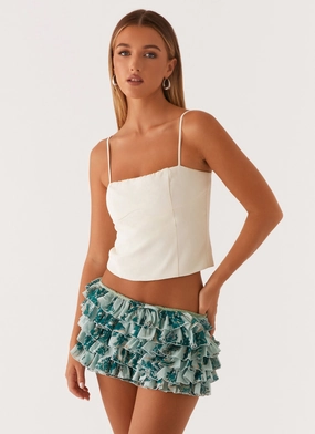 Entertain Me Bloomer Shorts - Cloud Nine Floral Comfort Wear