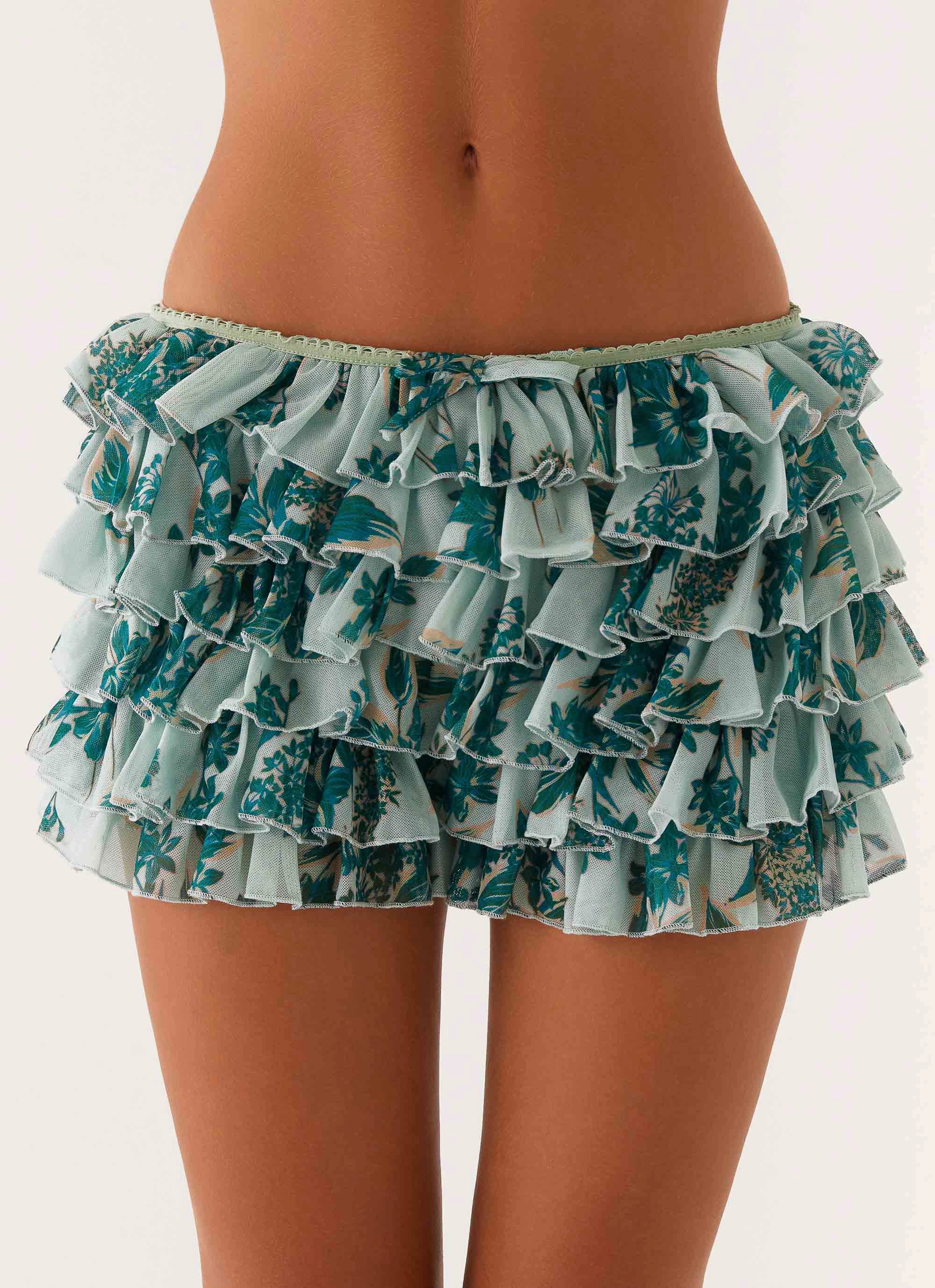 Entertain Me Bloomer Shorts - Cloud Nine Floral Adaptable Style Comfortable Stretch