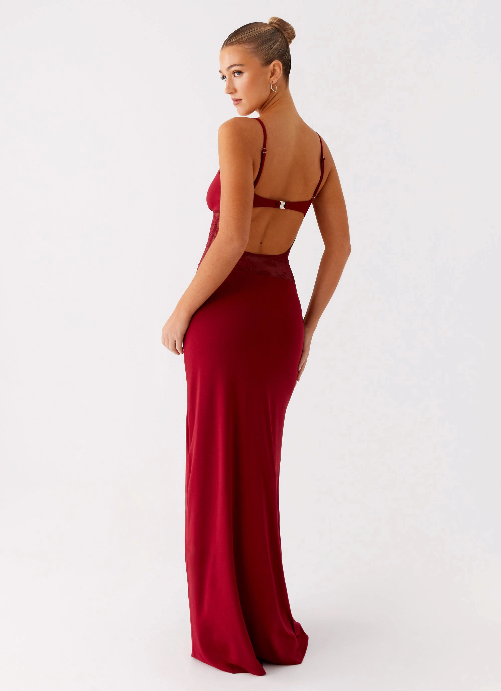 Envy Maxi Dress - Maroon Easy Pick Classic Touch