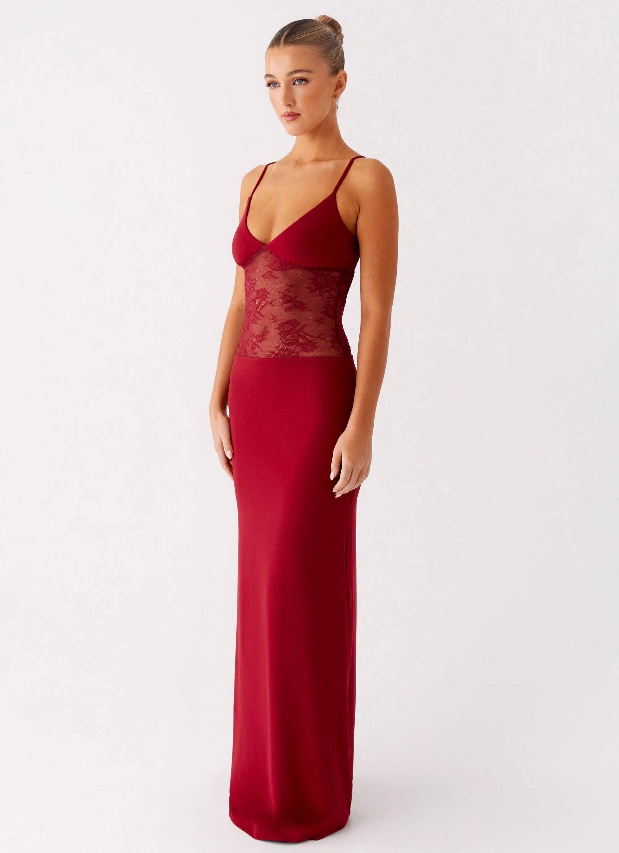 Water-resistant Snag-Resistant Envy Maxi Dress - Maroon