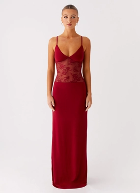 Envy Maxi Dress - Maroon Professional Comfort
