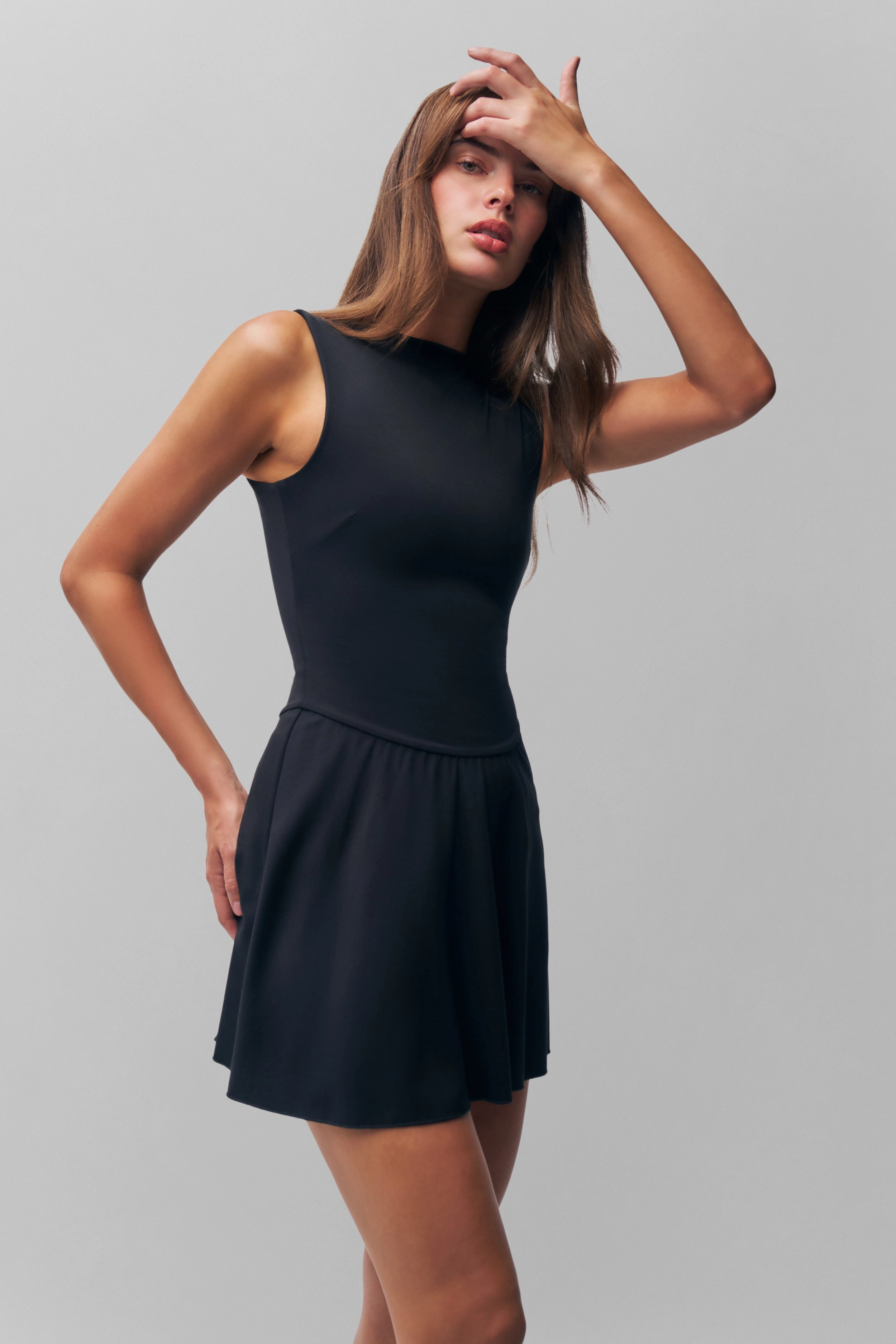 Erisa Dress Pocket-Detail Earth Colors
