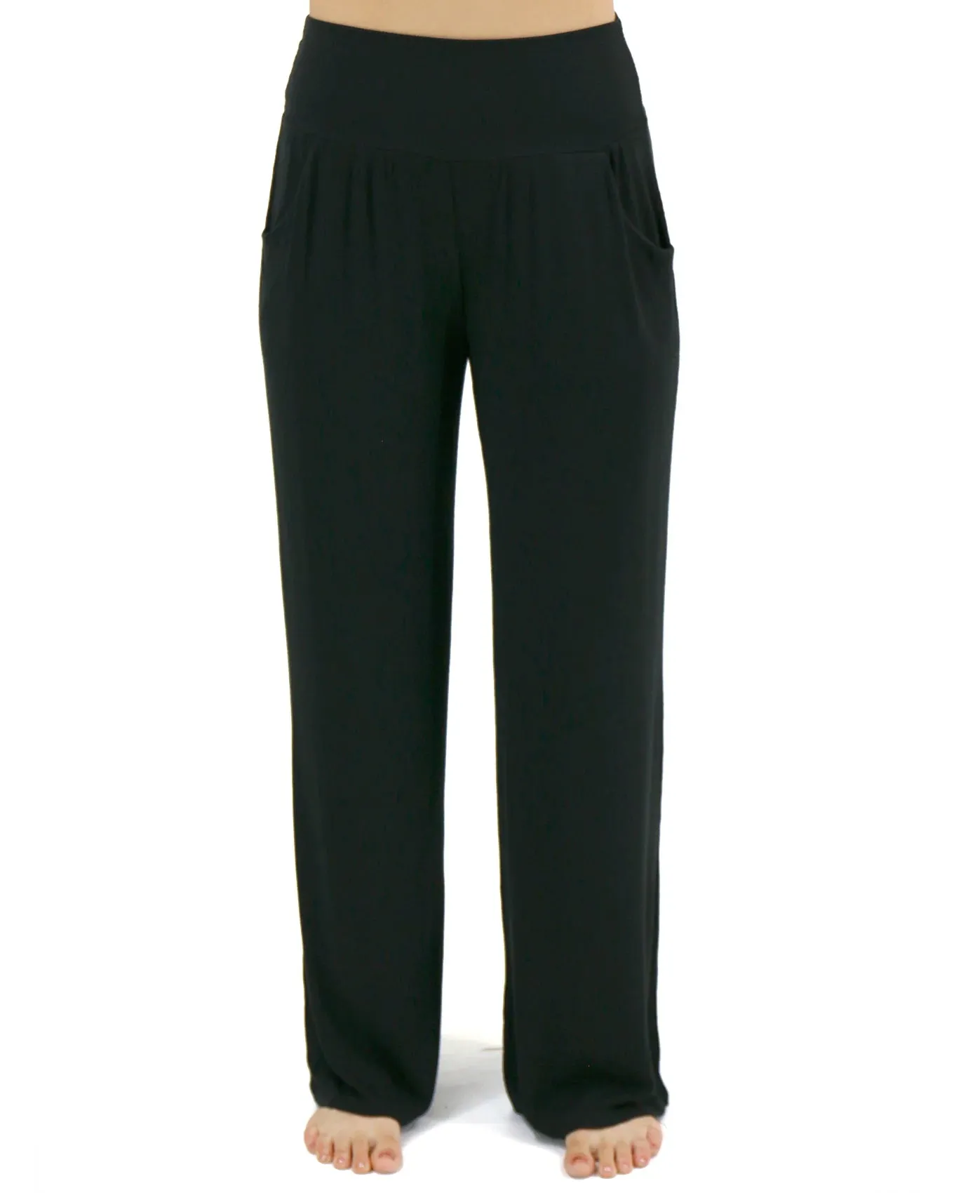 Essential Wide Leg Black Lounge Pants