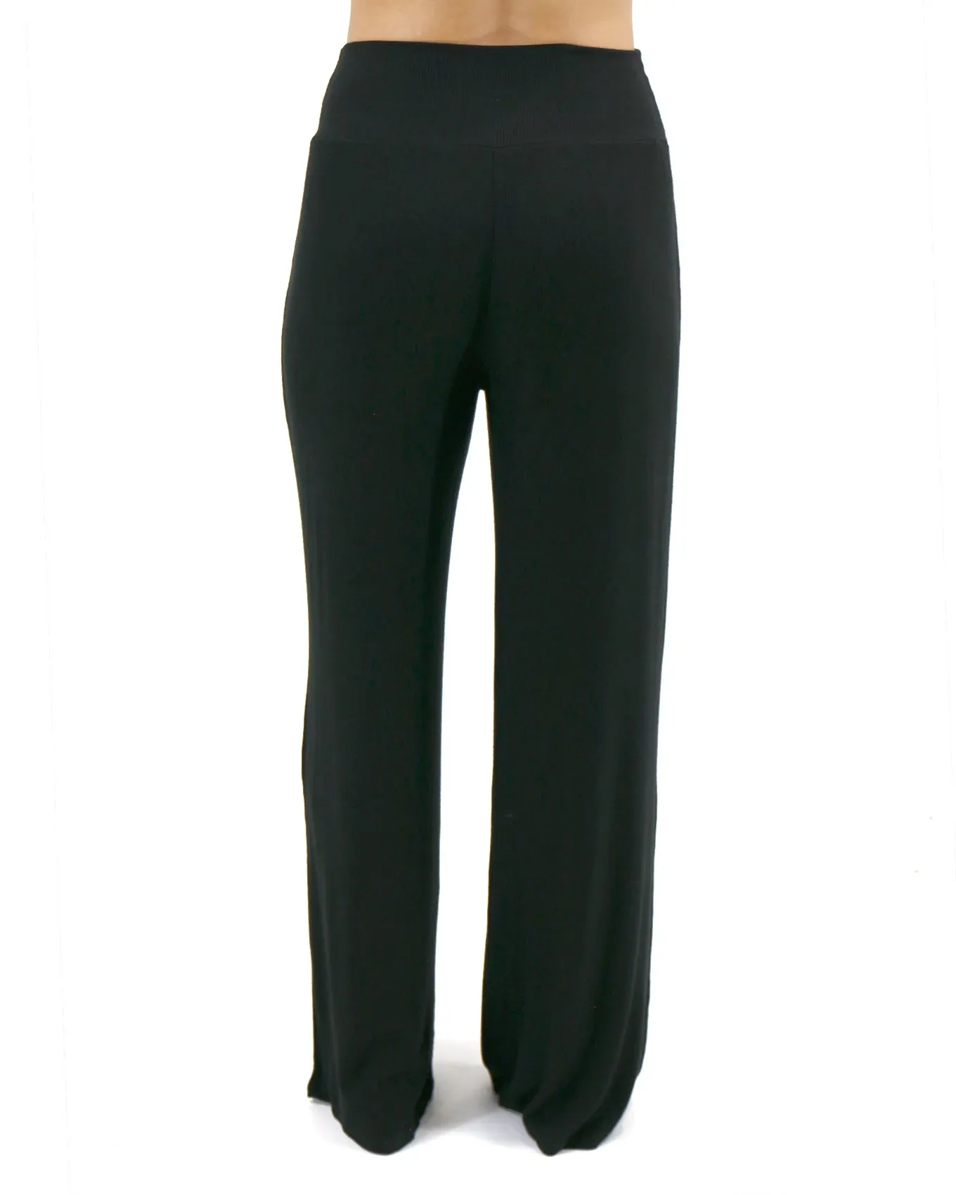 Essential Wide Leg Black Lounge Pants