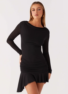 Chic Comfort Timeless slip dress Juliana Mini Dress - Black