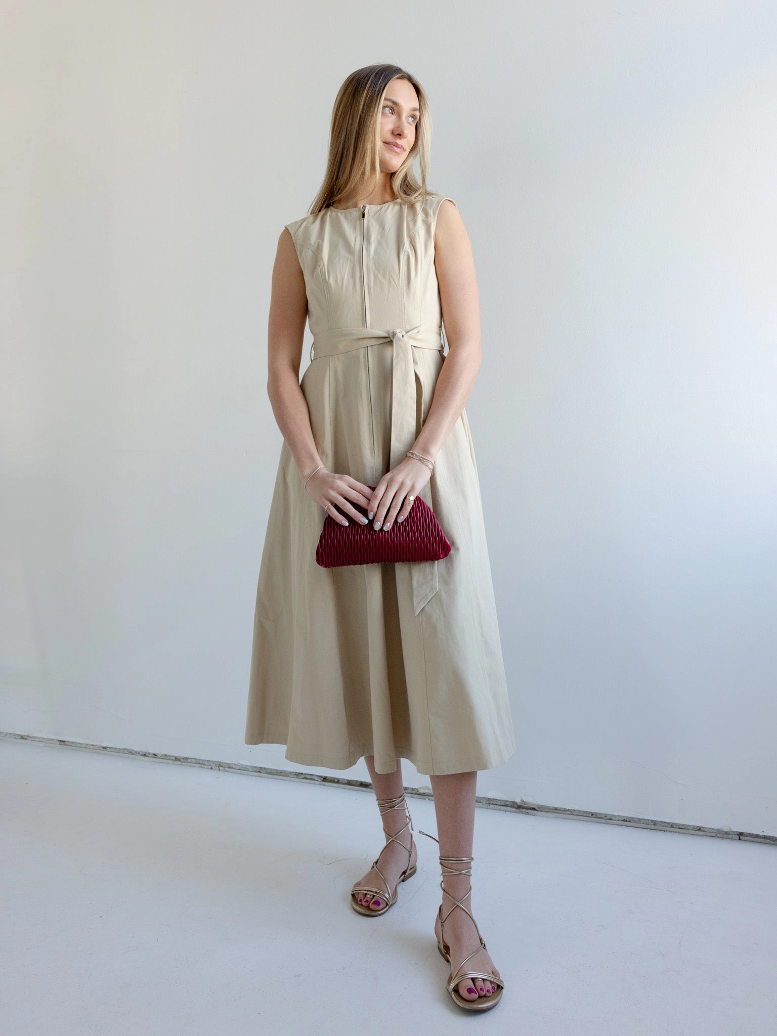 Ester Sash Dress Simple Comfort Stylish Cut