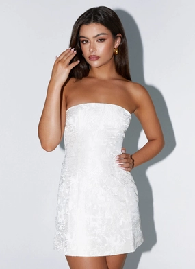 Lightweight Lining Eternity Strapless Mini Dress - Ivory