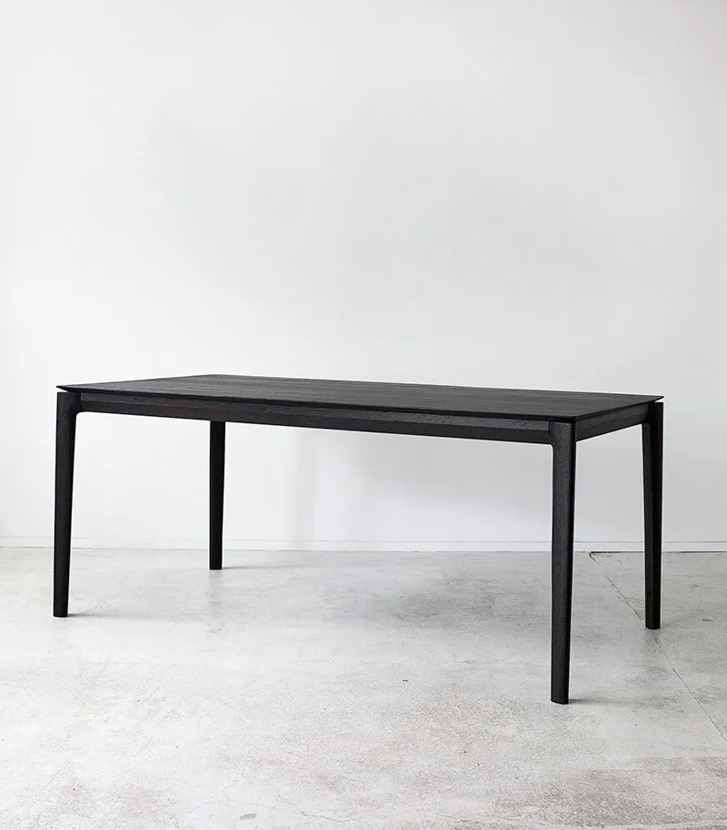 Ethnicraft / French Oak Dining Table / Black / 200x95x76cmH