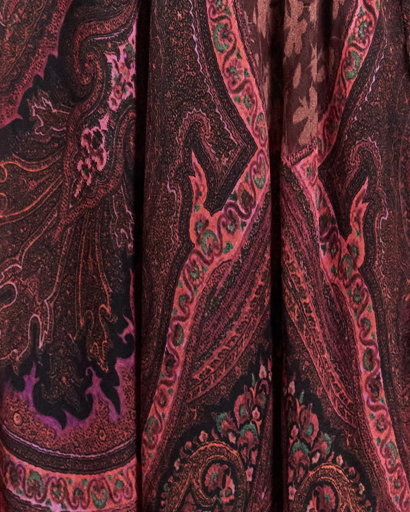 Etro fall '16 paisley print dress, burgundy, 6