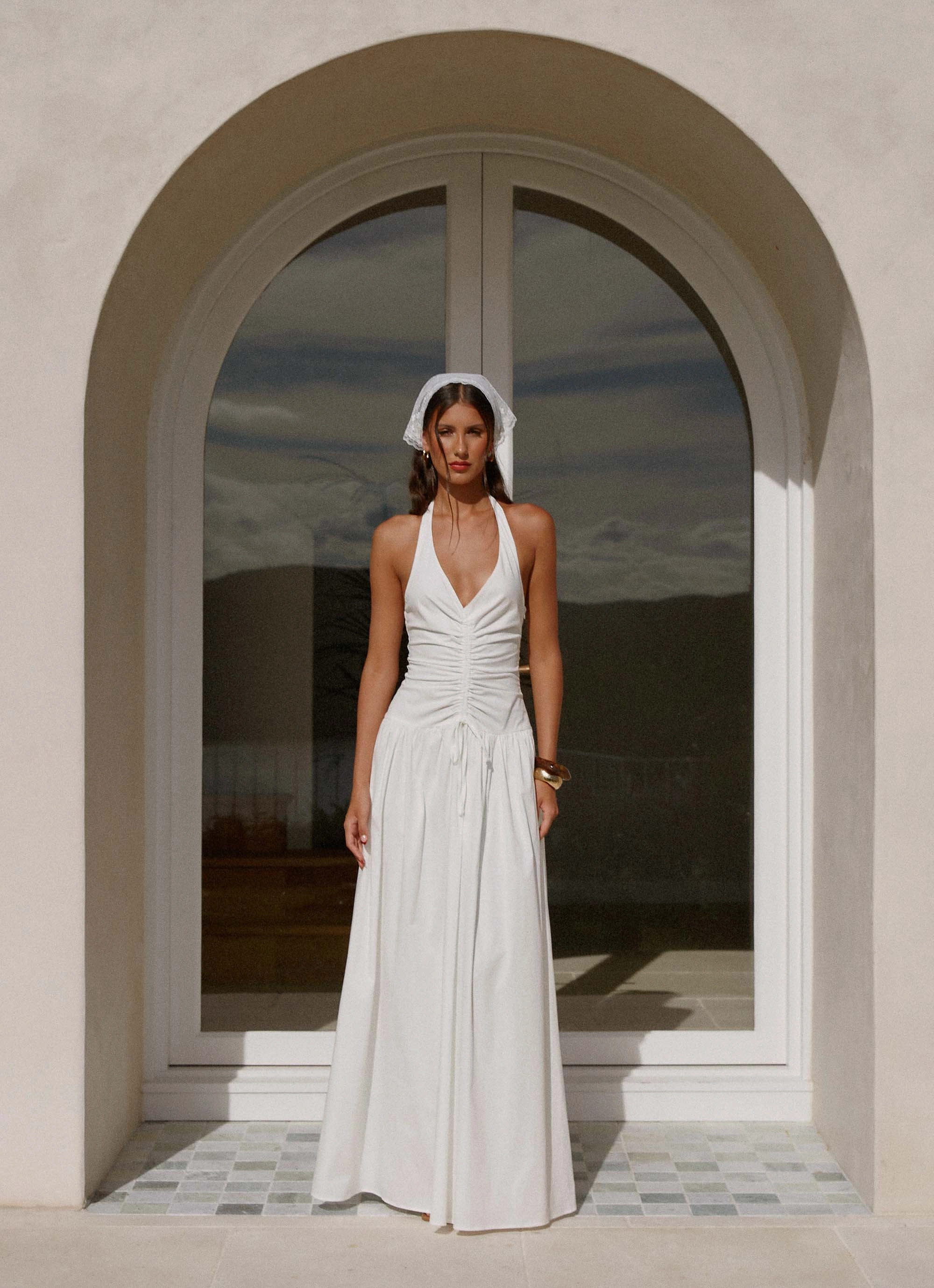 Narnie Maxi Dress - Ivory NonIrritatingLining Perfect Length