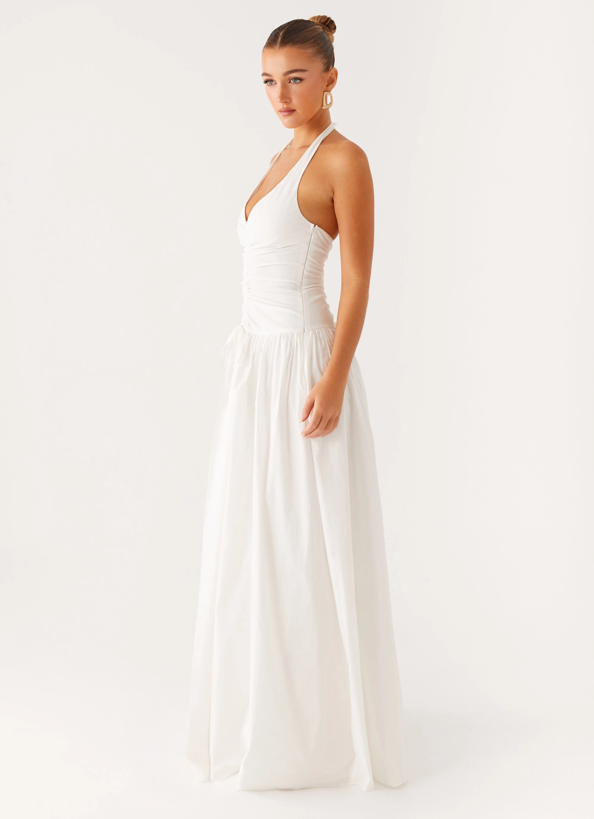 Narnie Maxi Dress - Ivory City Rhythm Shine Dressy