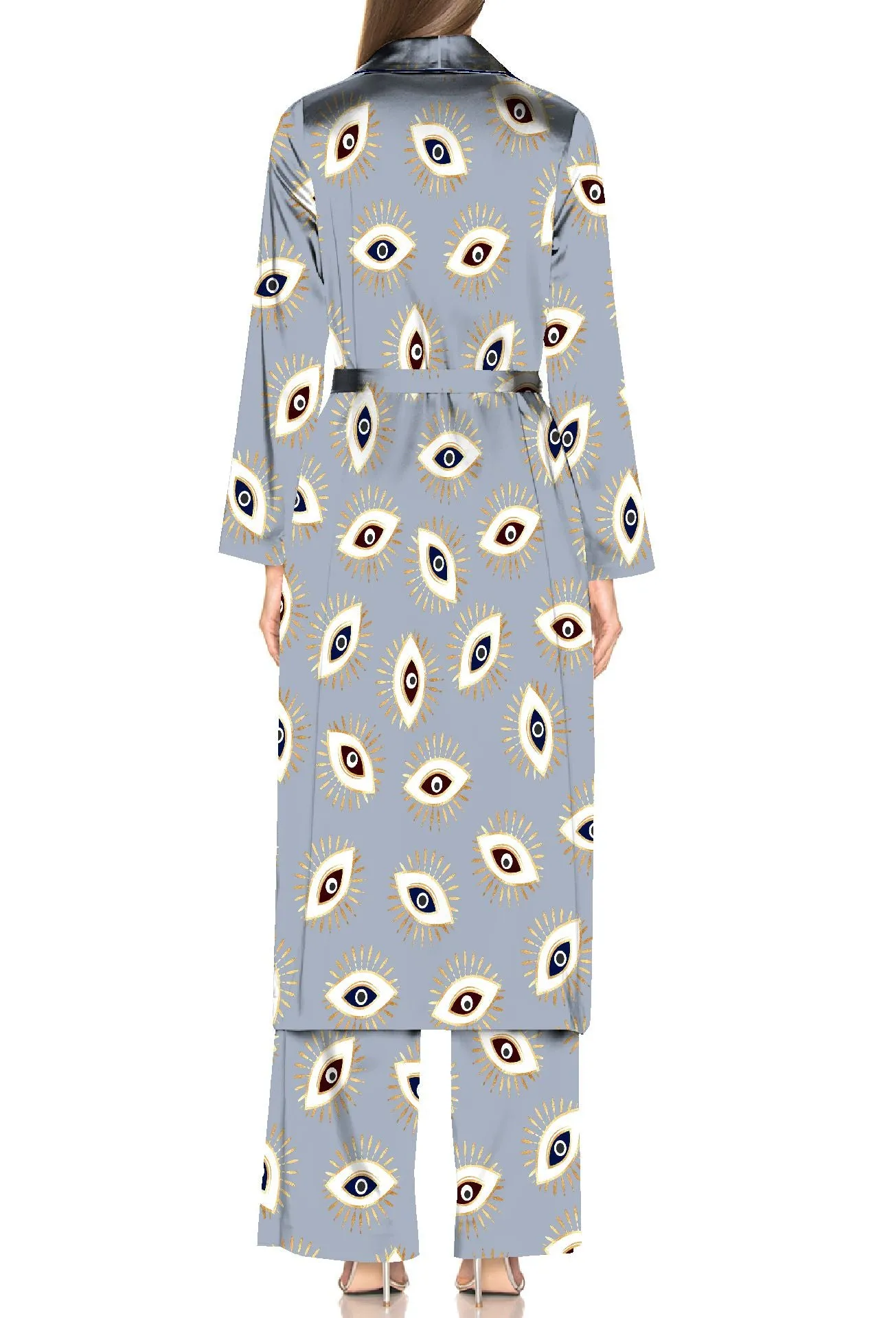 Evil Eye Grey Luxury Loungewear Women's