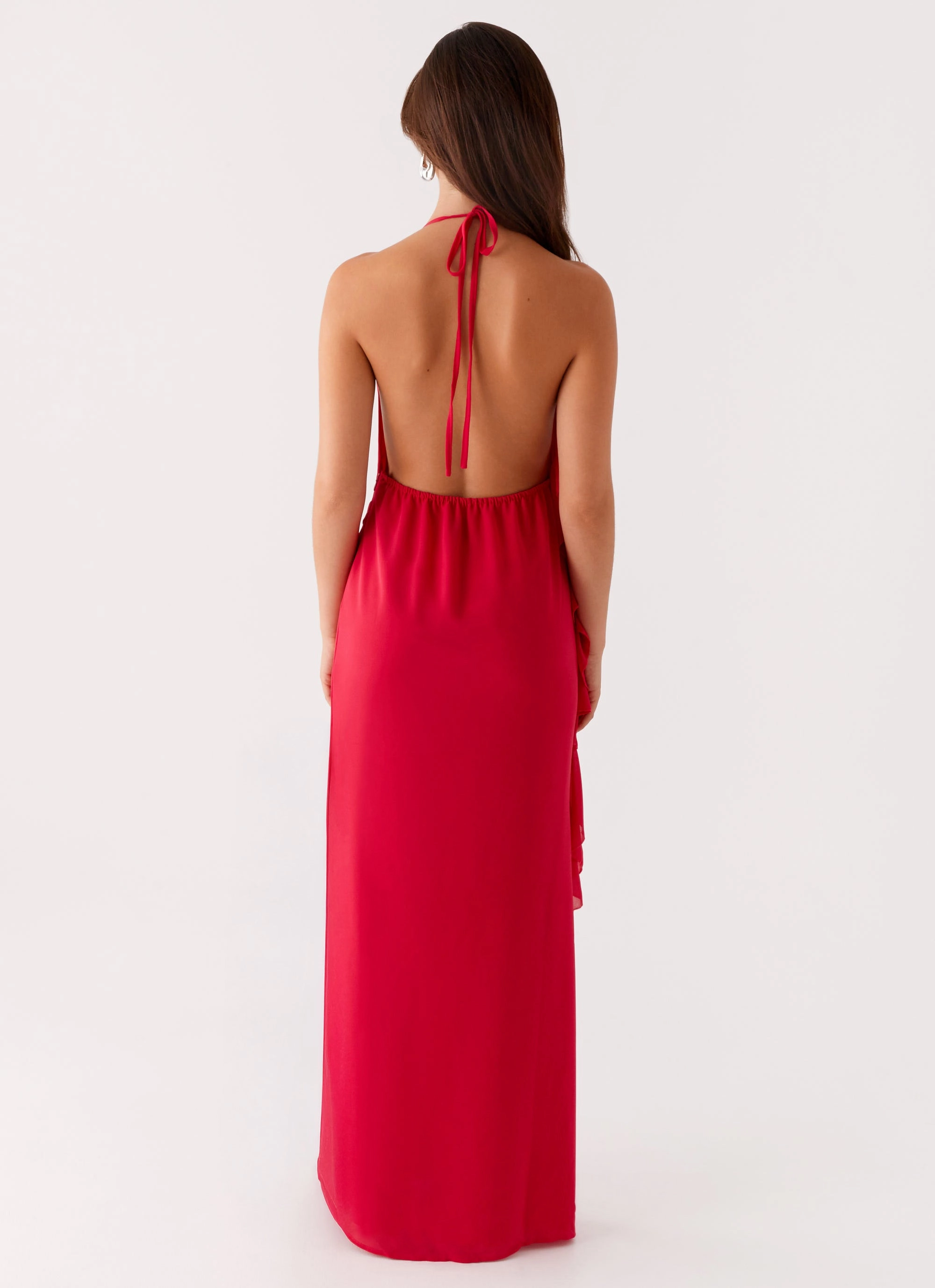Diedre Rose Strappy Maxi Dress - Raspberry Effortless Layering bold appearance
